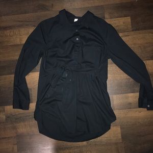 Black maternity tunic